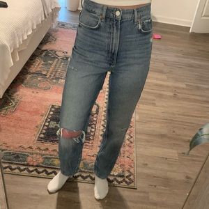 Zara slim fit high rise jeans